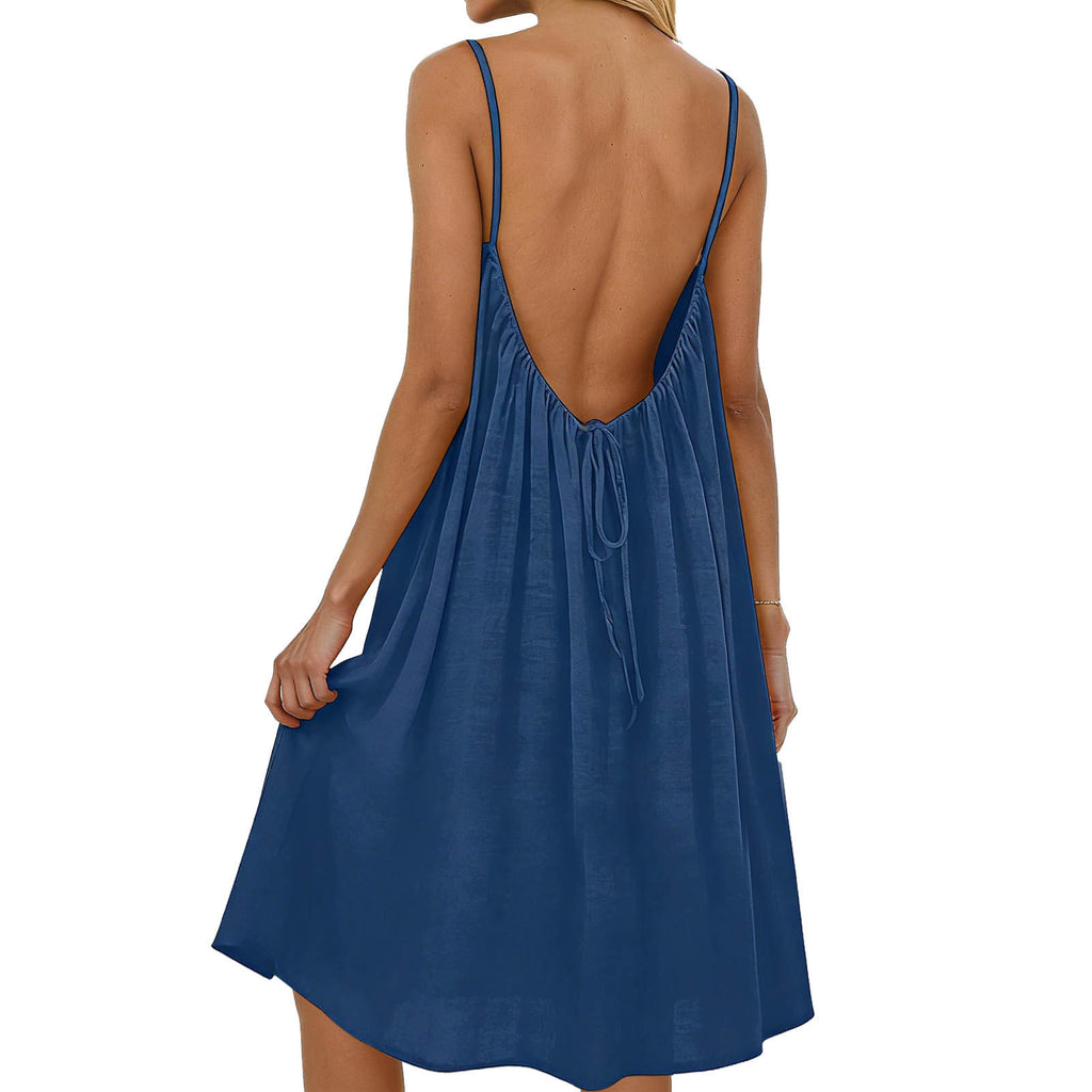 Kleid aus Eisseide und Leinen, Damenmode in großen Größen