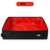 Portable foldable pet litter box made of waterproof Oxford cloth, compact and lightweight for easy travel and cleaning.