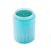 Pet paw cleaner kit with soft brush cup for easy pet paw cleaning, designed to remove dirt and mud from paws.
