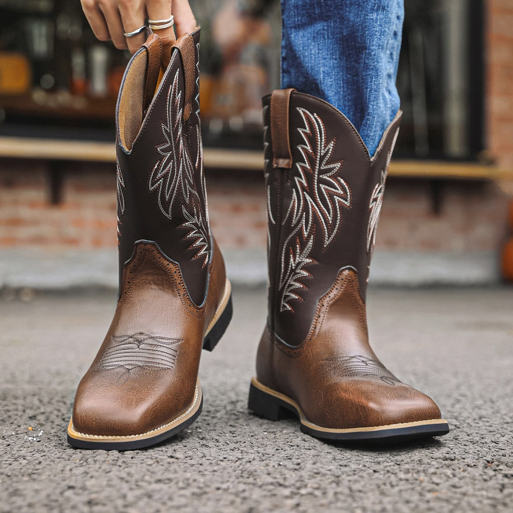 Men's Shoes Autumn New Leather Boots