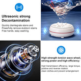 Portable Bucciato mini turbine washing machine shown with compact design and control panel for easy use.