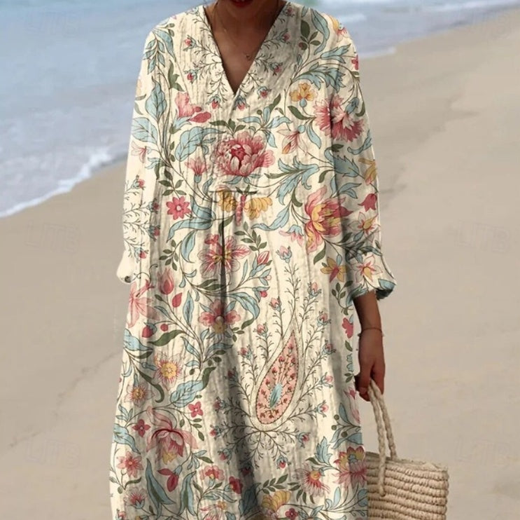Sky-blue Sleeveless Loose-fitting Dress That Flatters Your Figure And Is Easy To Style