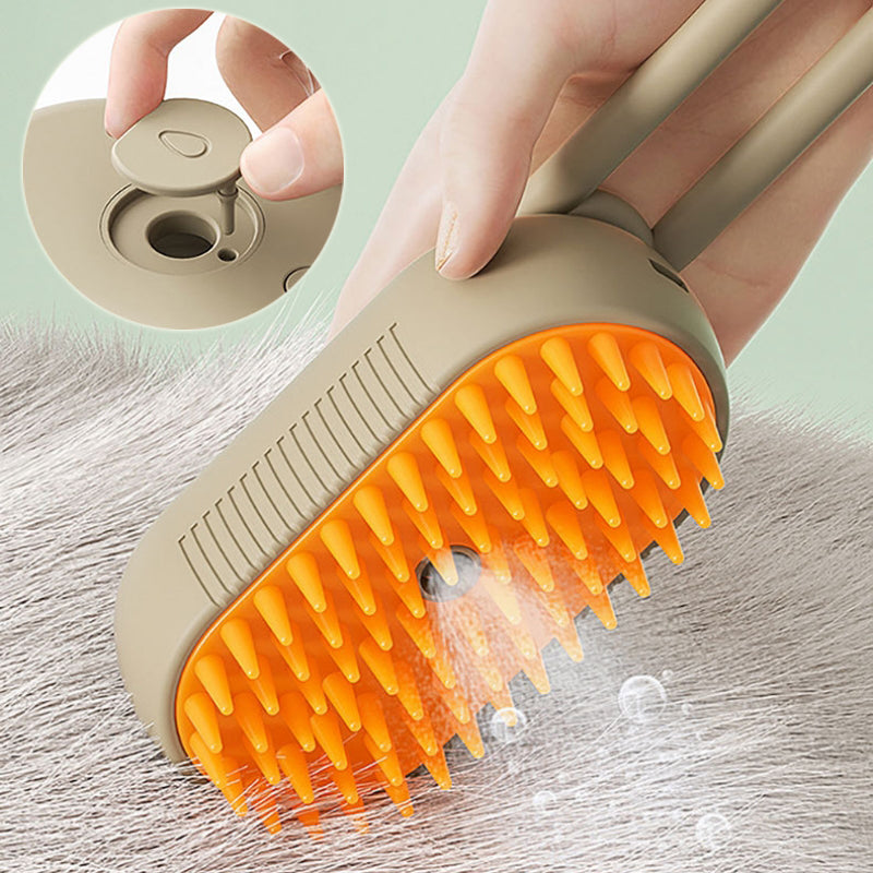 Dampfbürste für Katzen, Dampfbürste für Hunde, 3-in-1 elektrische Sprühbürste für Katzenhaare zur Massage, Tierpflegekamm, Haarentfernungskämme, Haustierprodukte
