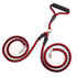 Double-ended dog traction rope with two leashes and collars, ideal for walking and controlling dogs.
