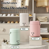 Portable Bucciato Mini Turbo Automatic Washing Machine with compact design and control panel, ideal for small laundry loads.
