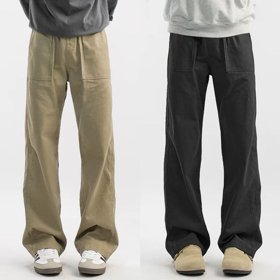 Maillard Retro Straight-Leg Casual Herren-Cargohose