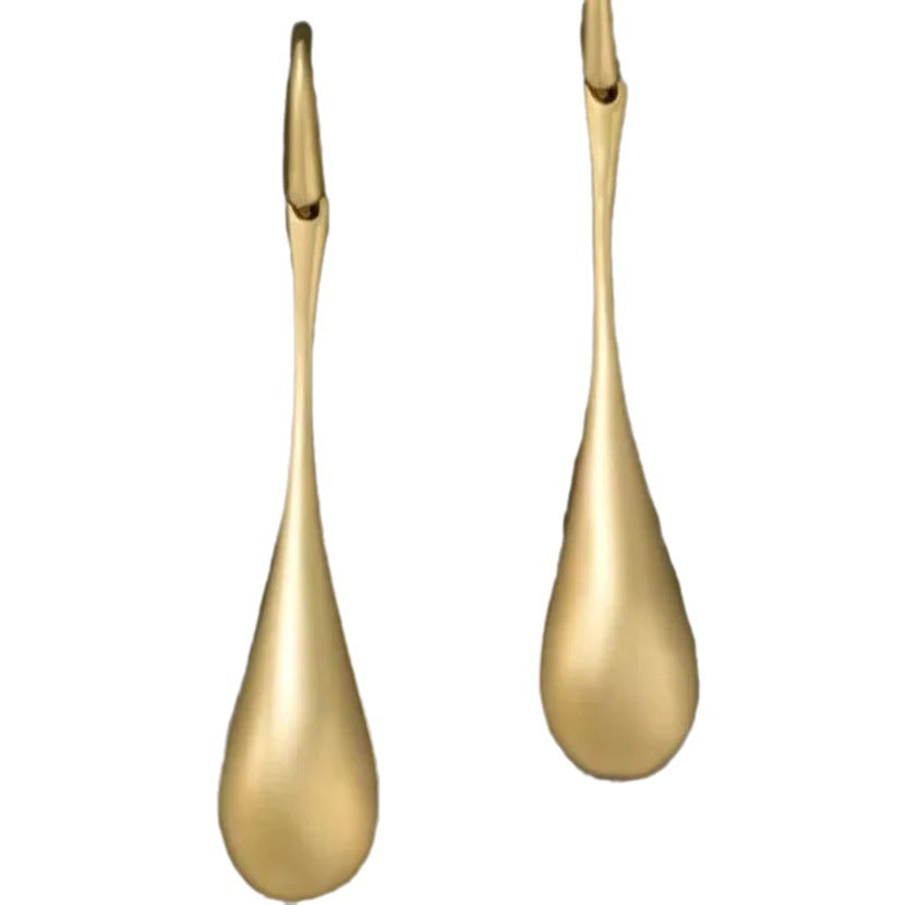 Oversized Punk-style Long Teardrop Earrings From Europe And The US