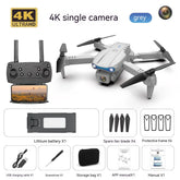 Bucciato E99pro aerial drone with 4K dual camera and three-sided camera, foldable RC drone for high-definition aerial photography