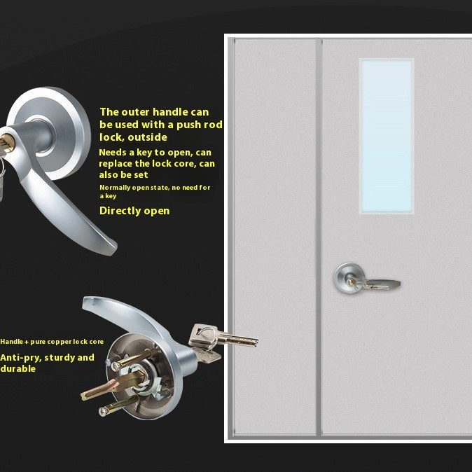Fireproof Door Lock Stainless Steel Push Lock Fire Safety Door Lock