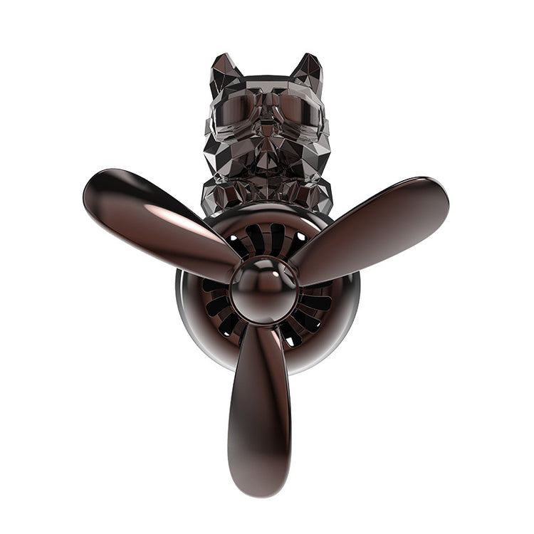 Car air vent aromatherapy accessory by Bucciato, showcasing a sleek diffuser attached to a vehicle air vent.