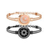Sun-Moon Smart Sensing Couple Bracelet by Bucciato, showing the sleek black bracelet with moon and sun symbols for couples.