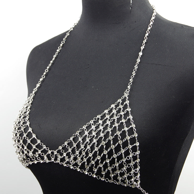 Freizeit-Nachtclub-Körperketten-Brustkette mit künstlichem Diamanten