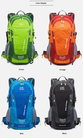 Waterproof Oxford fabric hiking backpack with dual-shoulder straps, suitable for trekking and outdoor travel by Bucciato.