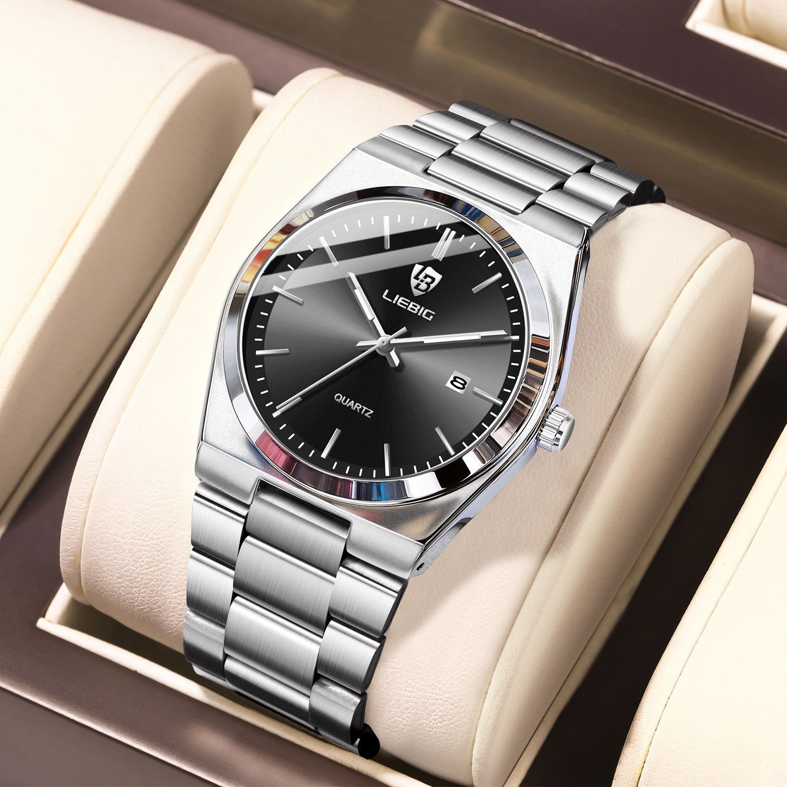 Couples Business Wristwatch Minimalist Stylish Multi-functional Alarm Watch
