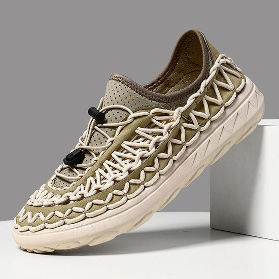 Atmungsaktive Herren-Freizeitschuhe aus Mesh mit offener Struktur zum Hineinschlüpfen