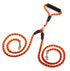 Double-ended dog traction rope with handles for walking, made of durable material, ideal for controlling pets during walks.