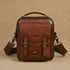 Genuine leather retro hand-rubbed men&