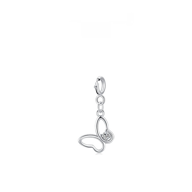 Sterling Silver Fashionable And Minimalist Pendant Korean-style Sweet And Adorable