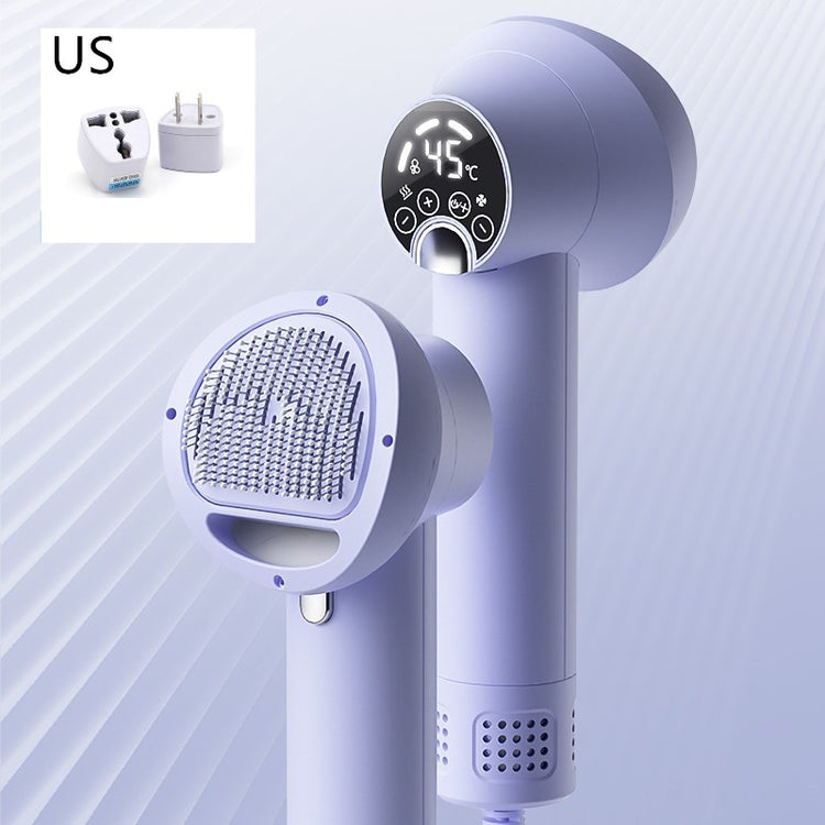 Bucciato pet hair dryer for dogs and cats, silent grooming blow dryer with comb for pet grooming and cleaning.