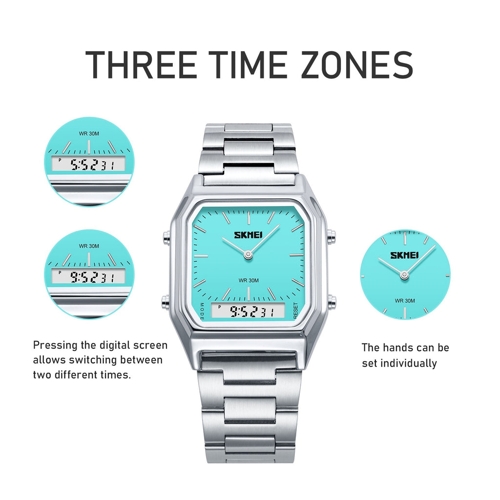 Paar-Business-Armbanduhr, minimalistisch, stilvoll, multifunktional, mit Alarmfunktion