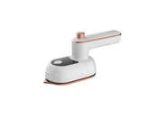 Portable Bucciato mini water spray ironing machine for travel, all-in-one clothes drying and ironing with electric operation.