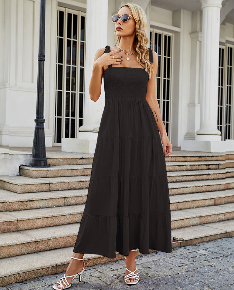 Womens Printed Long Slip Dress