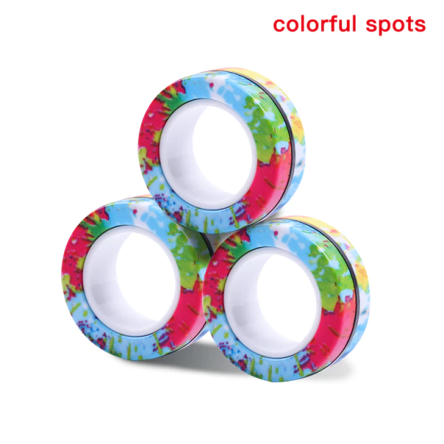 Anti-Stress Magnetic Rings Fidget Unzip Toy Magic RingTools