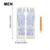 Bucciato foot reflexology socks with acupressure points for relieving tired feet and promoting physiotherapy benefits.