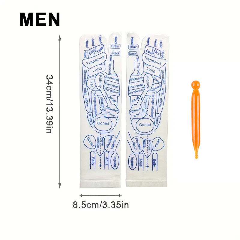 Fußmassage-Socken zur Linderung müder Füße, Akupressur-Fußmassagegerät, Reflexzonen-Socken, Fußpunkt-Socken, Fußpunkt-Werkzeug, Physiotherapie-Socken
