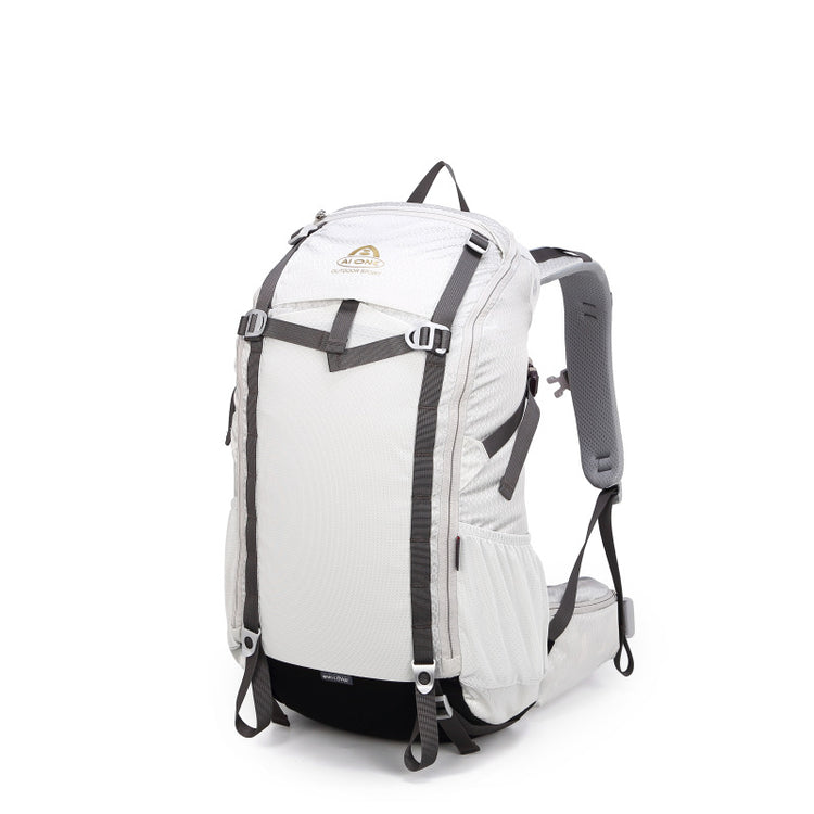 Outdoor sports and travel backpack by Bucciato, featuring multiple compartments and durable material for outdoor adventures.