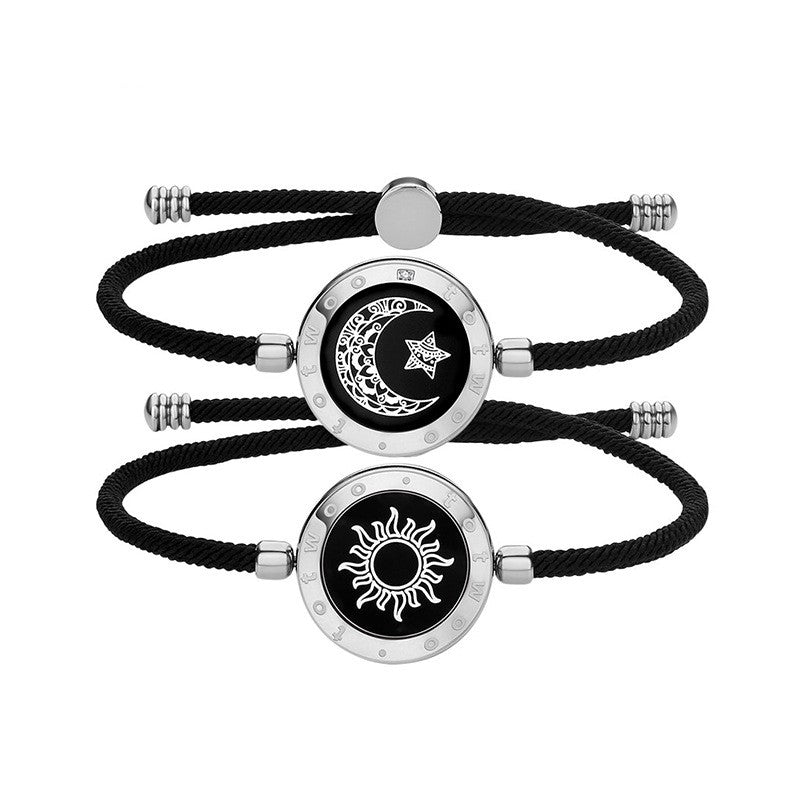 Smartes Sonnen-Mond-Paararmband mit Sensoren