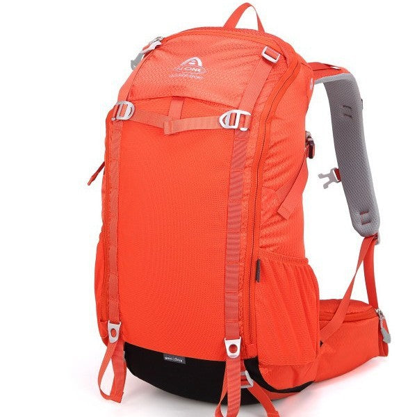 Outdoor sports and travel backpack by Bucciato, featuring multiple compartments, padded straps, and durable fabric for outdoor adventures.