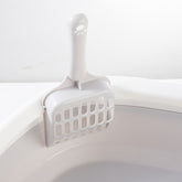 Pet toilet cat litter box with scoop, high-quality anti-splash plastic design for easy cleaning and odor control.