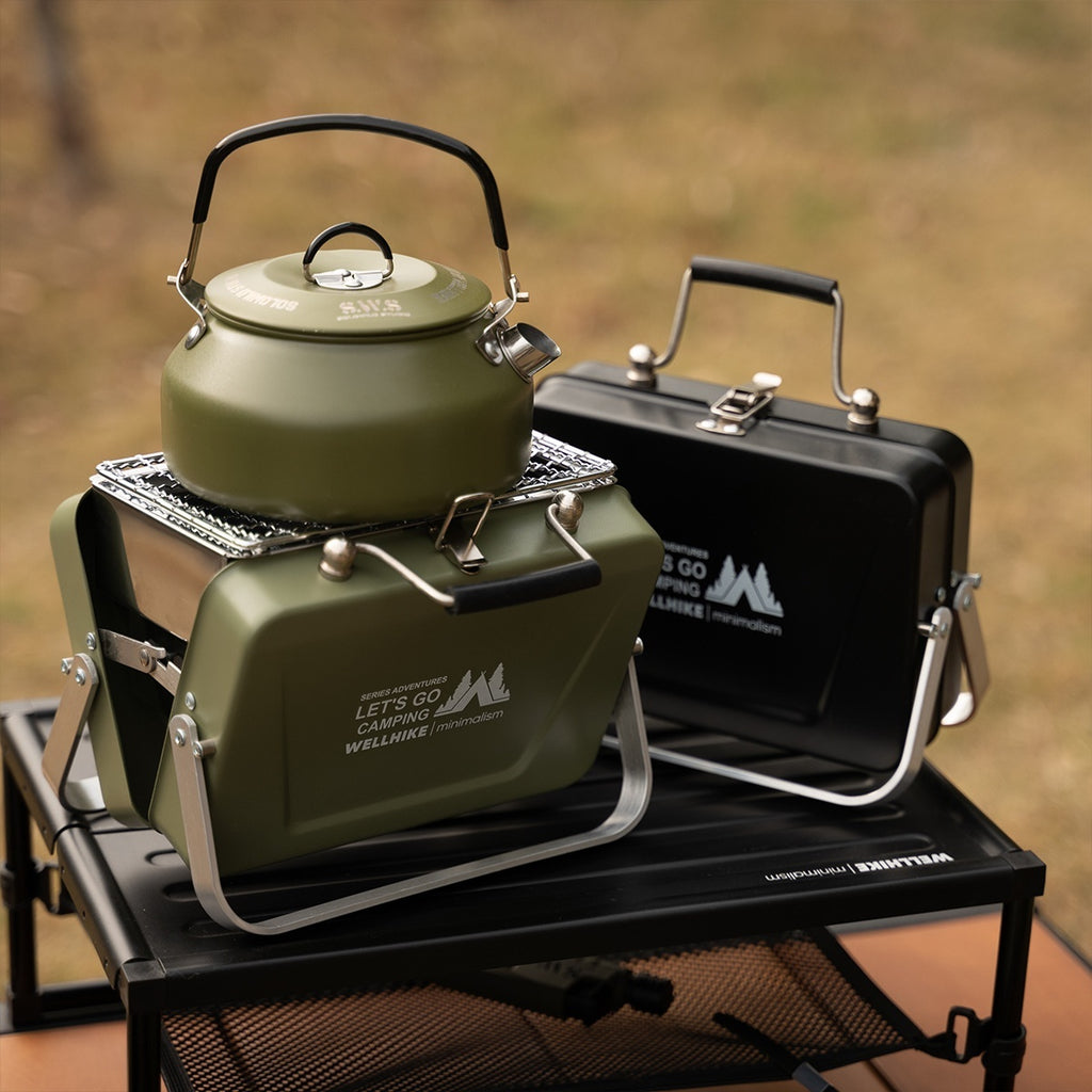 Tragbarer, faltbarer Mini-Grillofen für den Außenbereich