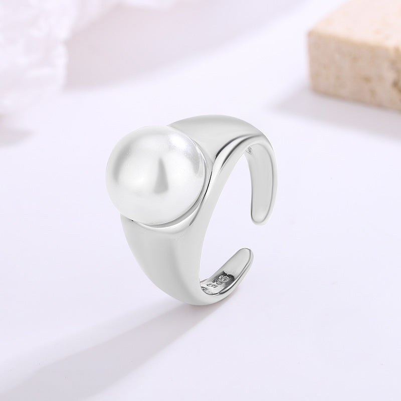 Einzigartiger Ring mit Zirkonia-Einlage, modisches Design für den Zeigefinger, Minderheitenstil