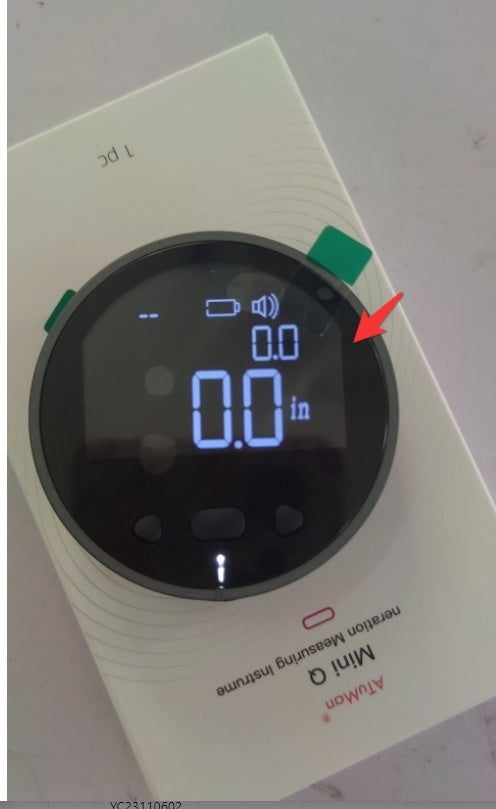 Electronic distance measuring instrument with digital LCD display, high precision electronic ruler tape measure by Bucciato.