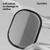 Bucciato cat hair cleaner and removal brush with textured surface for removing and adsorbing cat hair from furniture and clothing.