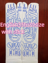 Bucciato foot reflexology socks with acupressure points for relieving tired feet and promoting foot physiotherapy.