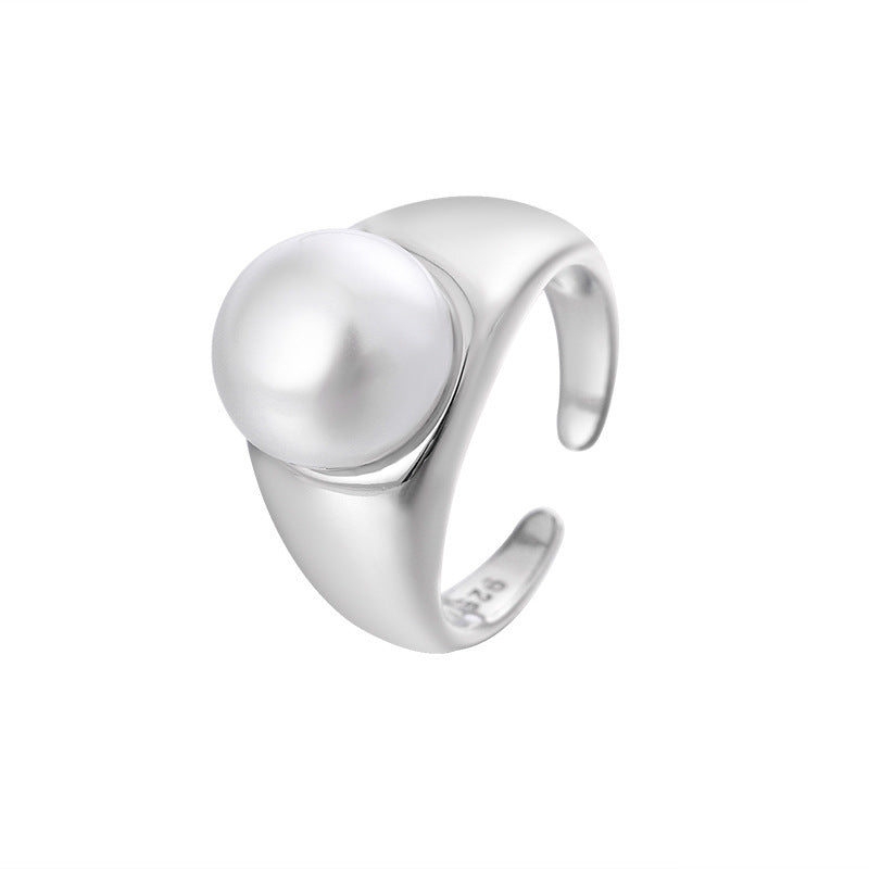 Einzigartiger Ring mit Zirkonia-Einlage, modisches Design für den Zeigefinger, Minderheitenstil