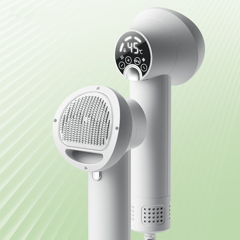 Bucciato pet hair dryer for dogs and cats, silent grooming blow dryer with comb, ideal for grooming Golden Retrievers and cats.