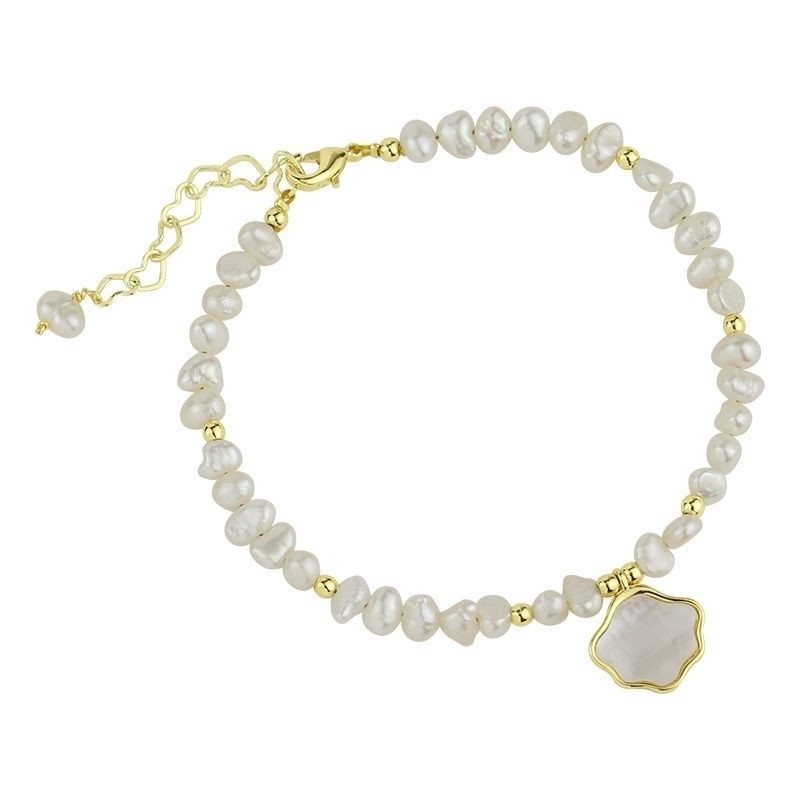 Süßwassermuschel-Süßwasserperlen-Halskette Armband für Damen