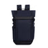 Multi-functional leisure backpack for men in black with multiple compartments, adjustable straps, and Bucciato branding.