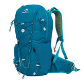 Foldable outdoor hiking backpack by Bucciato with zippered compartments and high capacity, suitable for trekking and outdoor adventures.