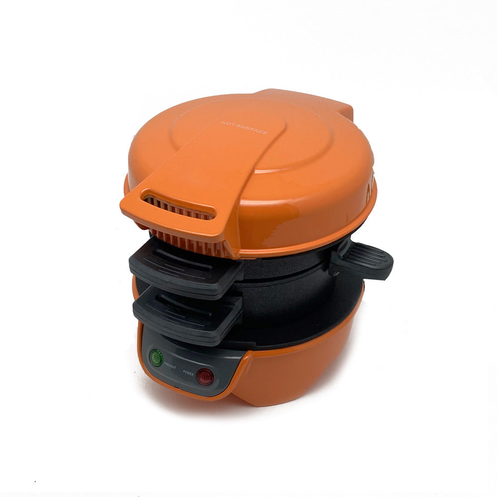 Frühstücksmaschine für den Haushalt, Hamburger-Sandwich-Maker mit Eierkocherring, Brot-Sandwich-Maschine, Waffeleisen