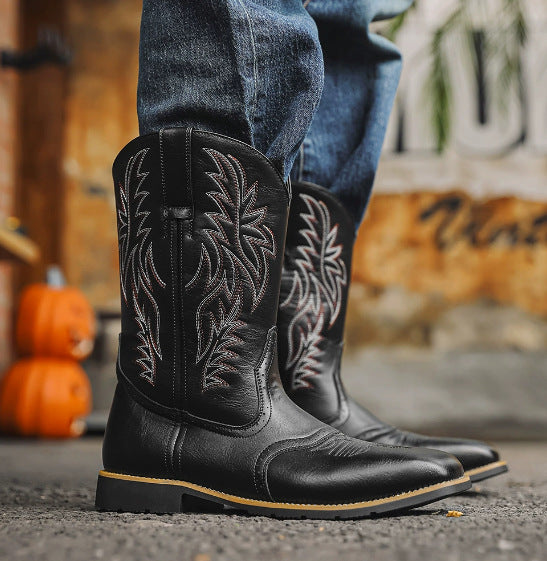 Men's Shoes Autumn New Leather Boots