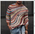 Lässiges T-Shirt mit Tierschädel-Print für Herren im europäischen und amerikanischen Stil