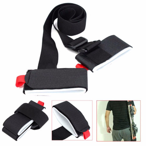 Verstellbare Skistock-Schultertragetasche mit Klettverschluss und Tragegriffen zum Schutz der Skigriffe (Dropshipping)