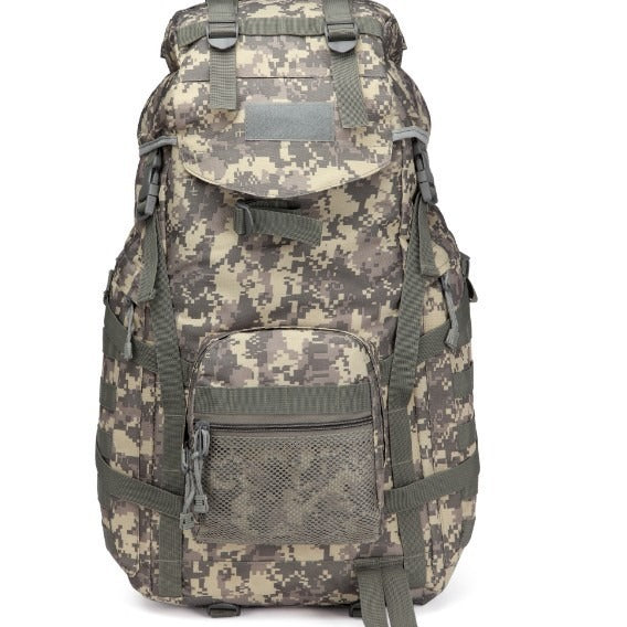 60-Liter-Rucksack in Tarnfarben für Camping, Wandern, Reisen und Radfahren