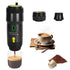 Portable electric espresso machine by Bucciato with self-heating, compact design, ideal for camping, hiking, RV, home, and office use.