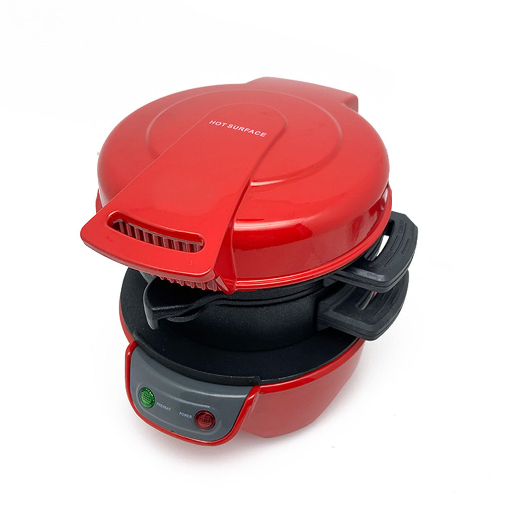 Frühstücksmaschine für den Haushalt, Hamburger-Sandwich-Maker mit Eierkocherring, Brot-Sandwich-Maschine, Waffeleisen